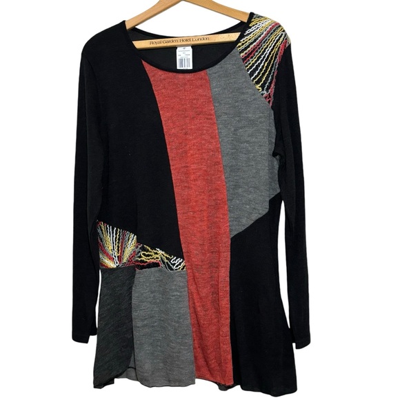 New This & That lightweight lined swing tunic top color block. Women’s XXL - Picture 1 of 8